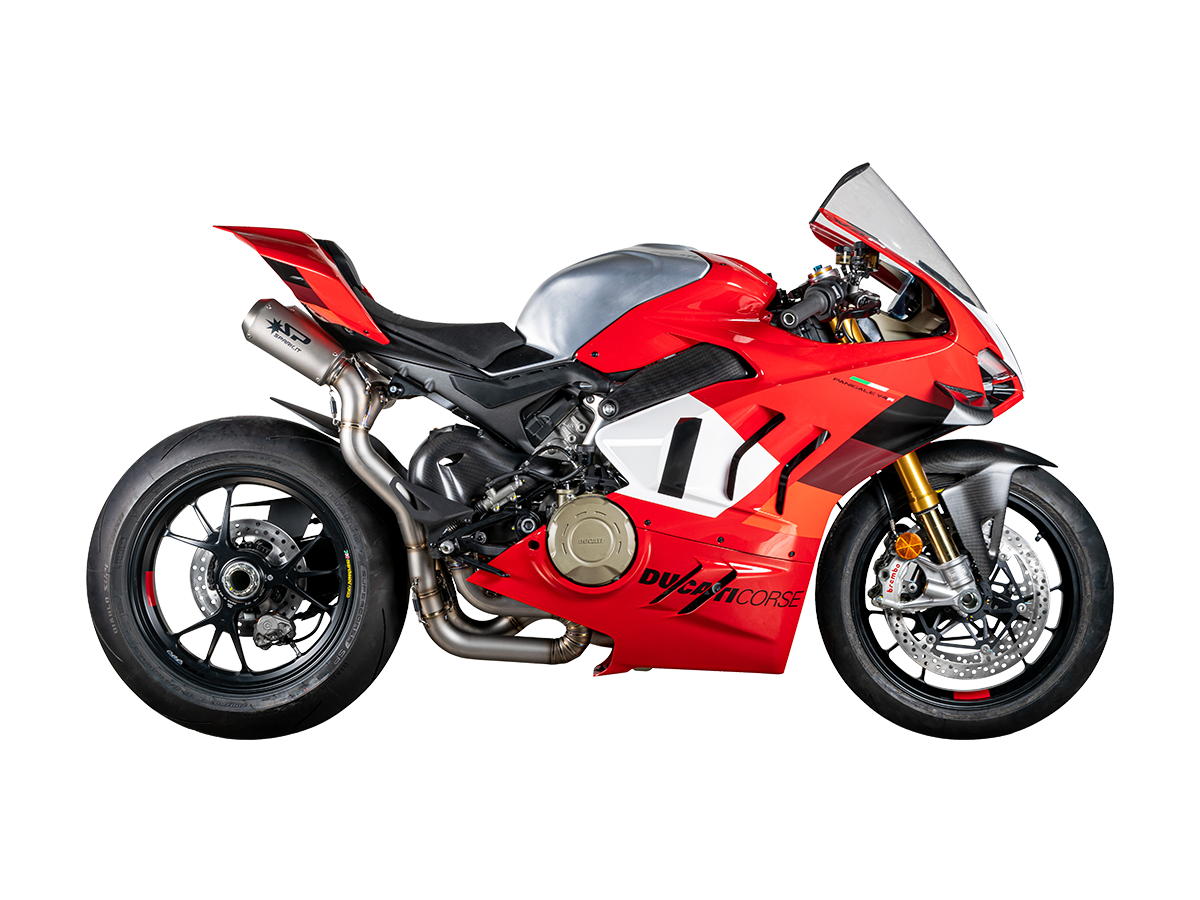 Spark Ducati Panigale V4 S/R Streetfighter "Double GP" Titanium Semi-Full Exhaust System (SingleArm Rear) (Panigale V4 2018-2024 / Streetfighter V4 2020-2024)