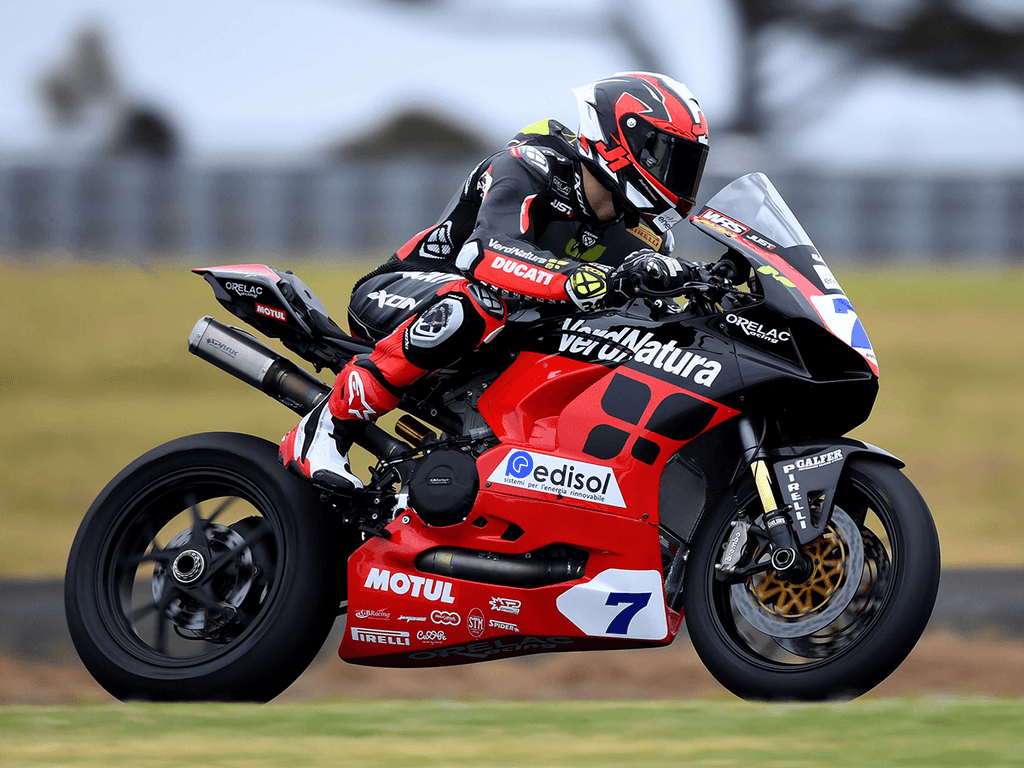 Spark Ducati Panigale V2 / 959 "Double Rectangular" Titanium Full Exhaust System (SingleArm Rear) (WSBK Evolution) (899 2014-2015 / 959 2016-2019 / V2 2020-2024)
