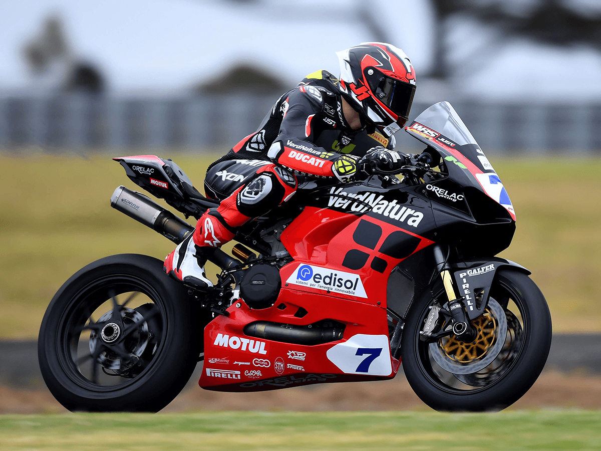 Spark Ducati Panigale V2 / 959 "Double Rectangular" Titanium Full Exhaust System (SingleArm Rear) (WSBK Evolution) (899 2014-2015 / 959 2016-2019 / V2 2020-2024)
