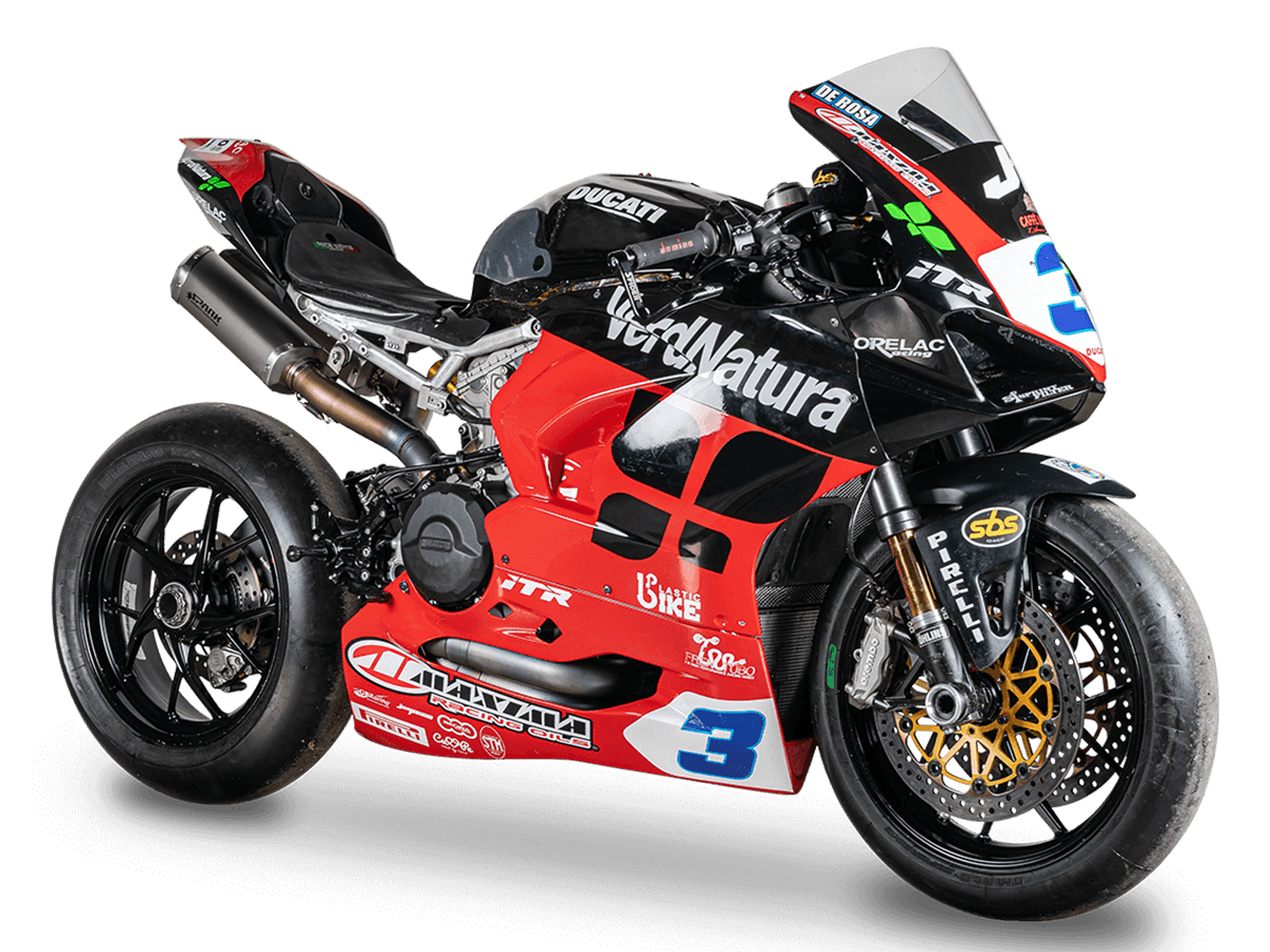Spark Ducati Panigale V2 / 959 "Double Rectangular" Titanium Full Exhaust System (SingleArm Rear) (WSBK Evolution) (899 2014-2015 / 959 2016-2019 / V2 2020-2024)