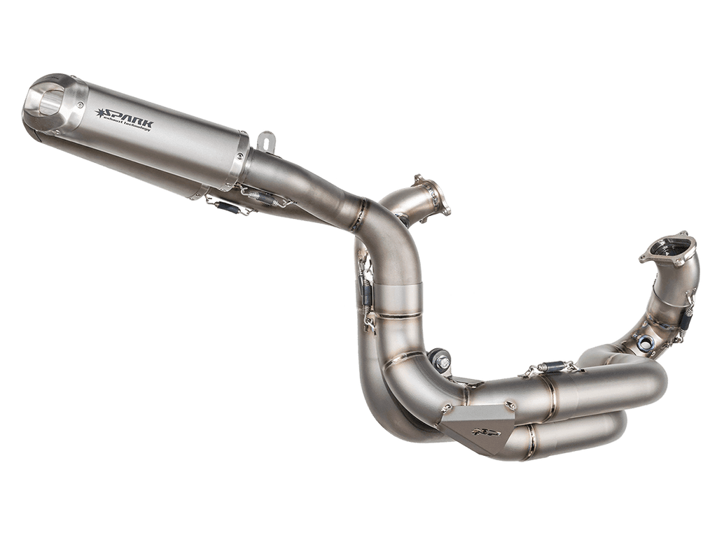 Spark Ducati Panigale V2 / 959 "Double Rectangular" Titanium Full Exhaust System (SingleArm Rear) (WSBK Evolution) (899 2014-2015 / 959 2016-2019 / V2 2020-2024)