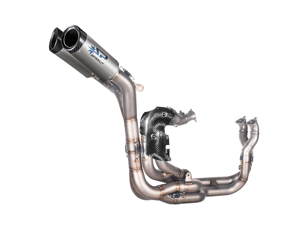 Spark Ducati Panigale V4 S/R Streetfighter "Double Dyno" Titanium Full Exhaust System (WSBK Evolution) (SingleArm Rear) (Panigale V4 2018-2024 / Streetfighter V4 2020-2024)