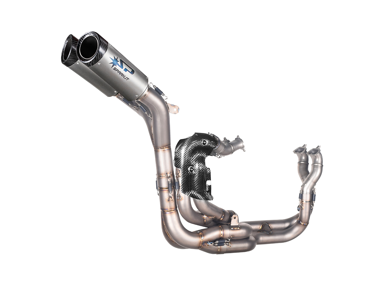 Spark Ducati Panigale V4 S/R Streetfighter "Double Dyno" Titanium Full Exhaust System (WSBK Evolution) (SingleArm Rear) (Panigale V4 2018-2024 / Streetfighter V4 2020-2024)