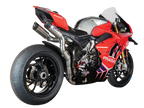 Spark Ducati Panigale V4 S/R Streetfighter "Double Dyno" Titanium Semi-Full Exhaust System (Carbon) (SingleArm Rear) (Panigale V4 2018-2024 / Streetfighter V4 2020-2024)