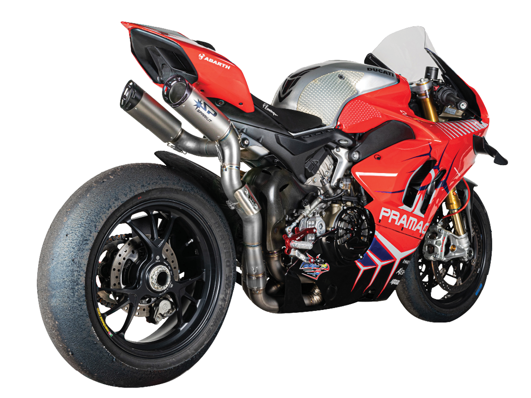 Spark Ducati Panigale V4 S/R Streetfighter "Double Dyno" Titanium Semi-Full Exhaust System (Carbon) (SingleArm Rear) (Panigale V4 2018-2024 / Streetfighter V4 2020-2024)