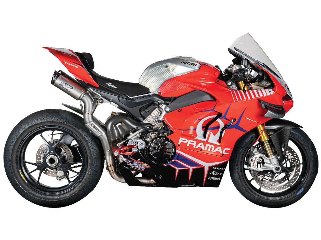 Spark Ducati Panigale V4 S/R Streetfighter "Double Dyno" Titanium Semi-Full Exhaust System (Carbon) (SingleArm Rear) (Panigale V4 2018-2024 / Streetfighter V4 2020-2024)