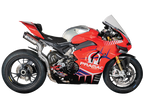 Spark Ducati Panigale V4 S/R Streetfighter "Double Dyno" Titanium Semi-Full Exhaust System (Carbon) (SingleArm Rear) (Panigale V4 2018-2024 / Streetfighter V4 2020-2024)