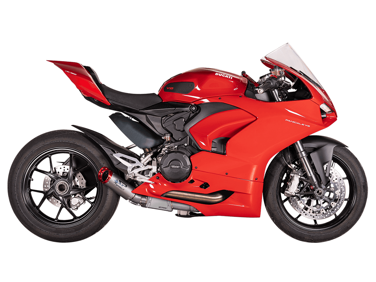 Spark Ducati Panigale V2 S/R Streetfighter V2 "Dyno Red" Slip-On Exhaust (SingleArm Rear) (Panigale V2 2020-2024 / Streetfighter V2 2022-2024)