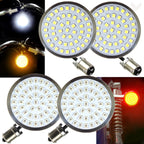 Eagle Lights 2" Generation II Front and Rear LED Turn Signals Kit for Harley-Davidson® Motorcycles- Front 1157 / Rear 1156 / Rear LEDs Red