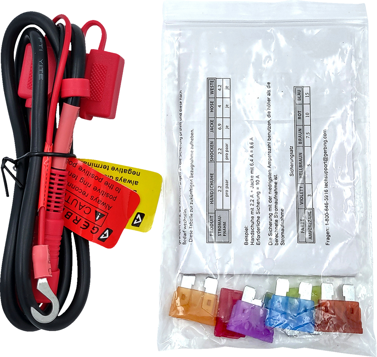 GERBING HEATED CLOTHING Battery Harness - Harness / 12 V / Battery 2120-1392