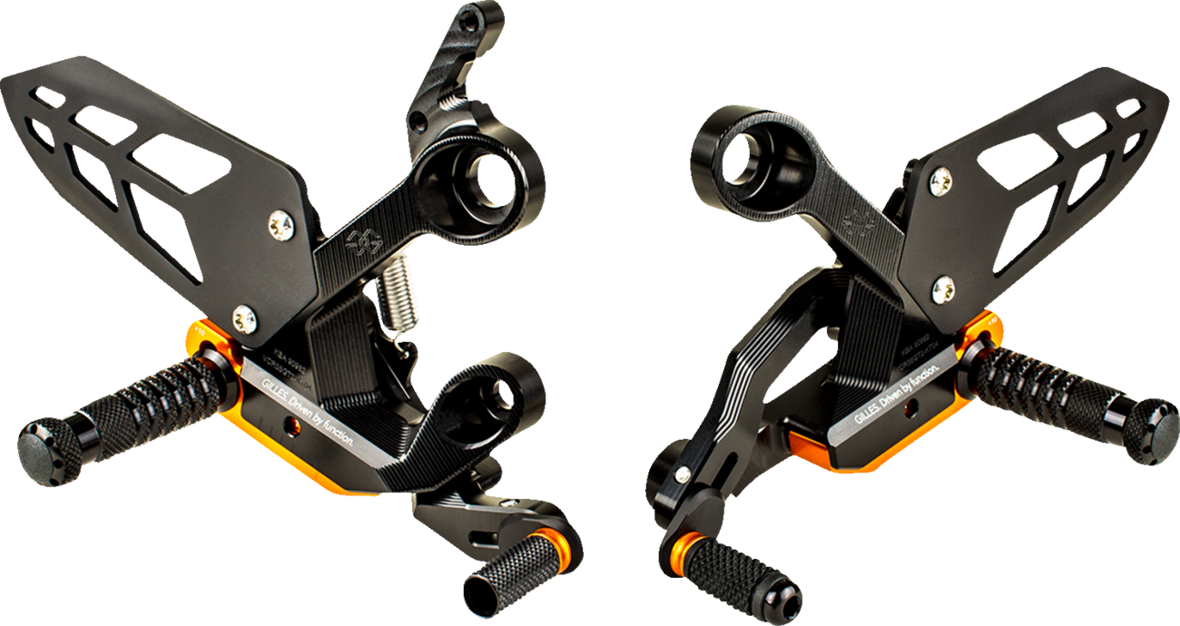 GILLES TOOLING Adjustable Rearset - Black / KTM 1623-0547