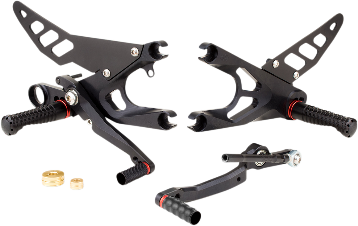 GILLES TOOLING FXR Rearset - Black / Yamaha 1623-0526