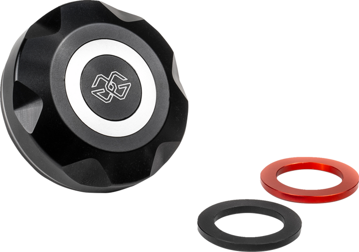GILLES TOOLING Rear Brake Fluid Container Cover - Brake Fluid Container Cover / Rear / Black 0602-1234