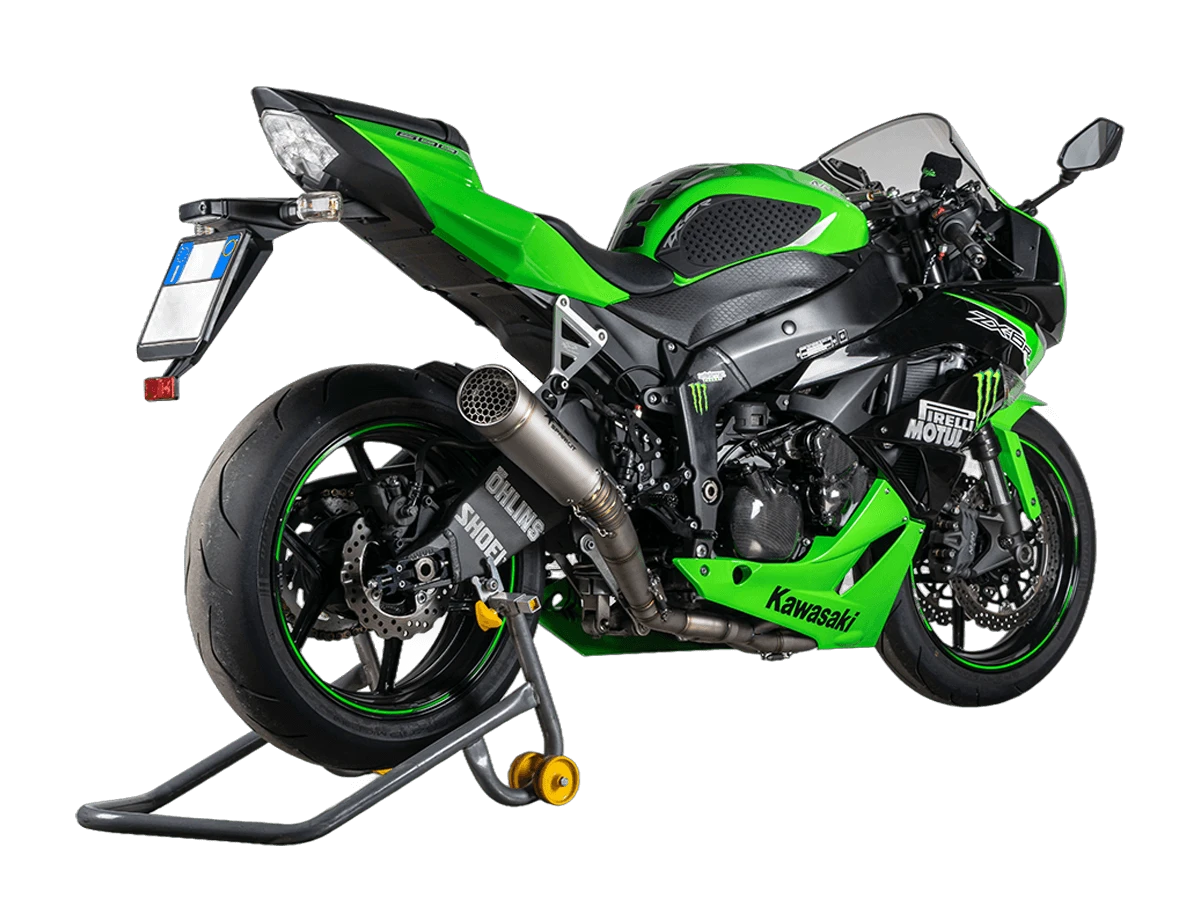 Spark Kawasaki Ninja ZX-6R "Grid-O" Titanium Full Exhaust System (WSBK Evolution) (2009-2026)