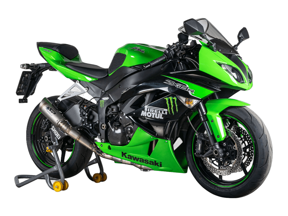 Spark Kawasaki Ninja ZX-6R "Grid-O" Titanium Full Exhaust System (WSBK Evolution) (2009-2026)
