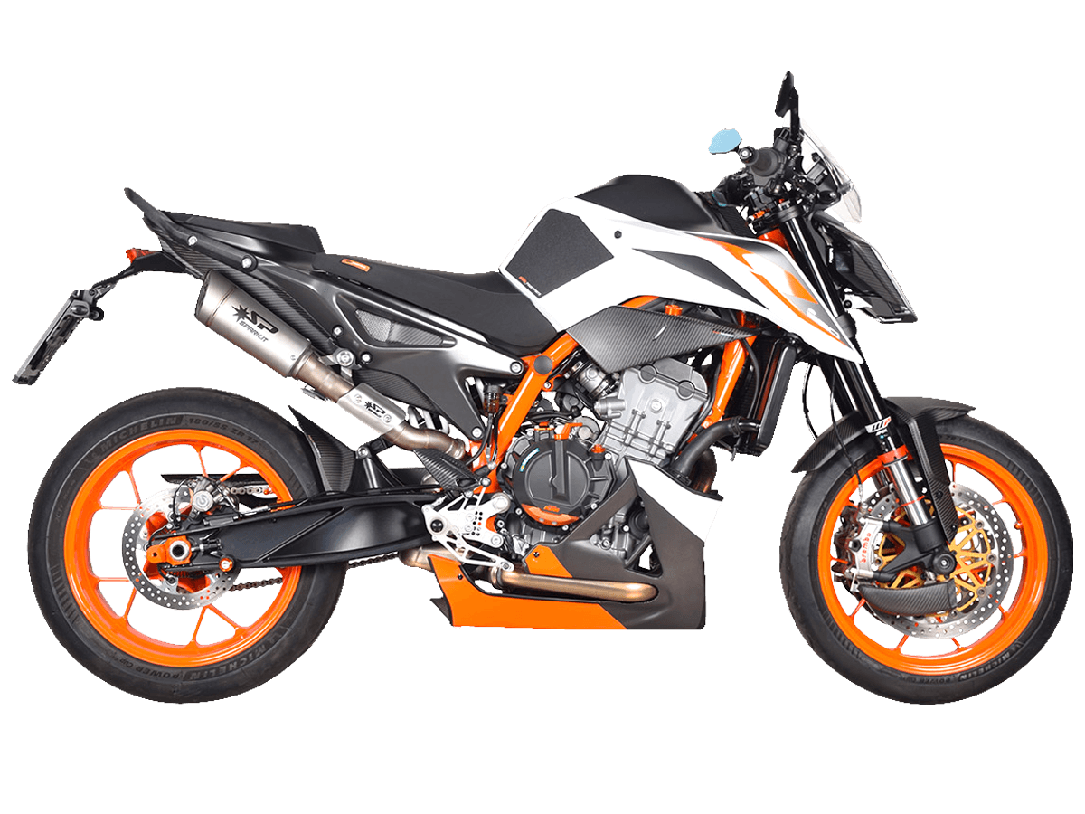 Spark KTM 890 / 790 Duke "Double Grid-O" Slip-On Exhaust System (790 Duke 2023-2026 / 890 Duke 2020-2023)