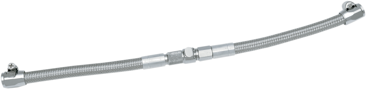GOODRIDGE 14" Universal Fuel Crossover Line with Quick Disconnect - Crossover Fuel Line with Quick-Disconnect / Universal / Steel / 14" 0706-0188