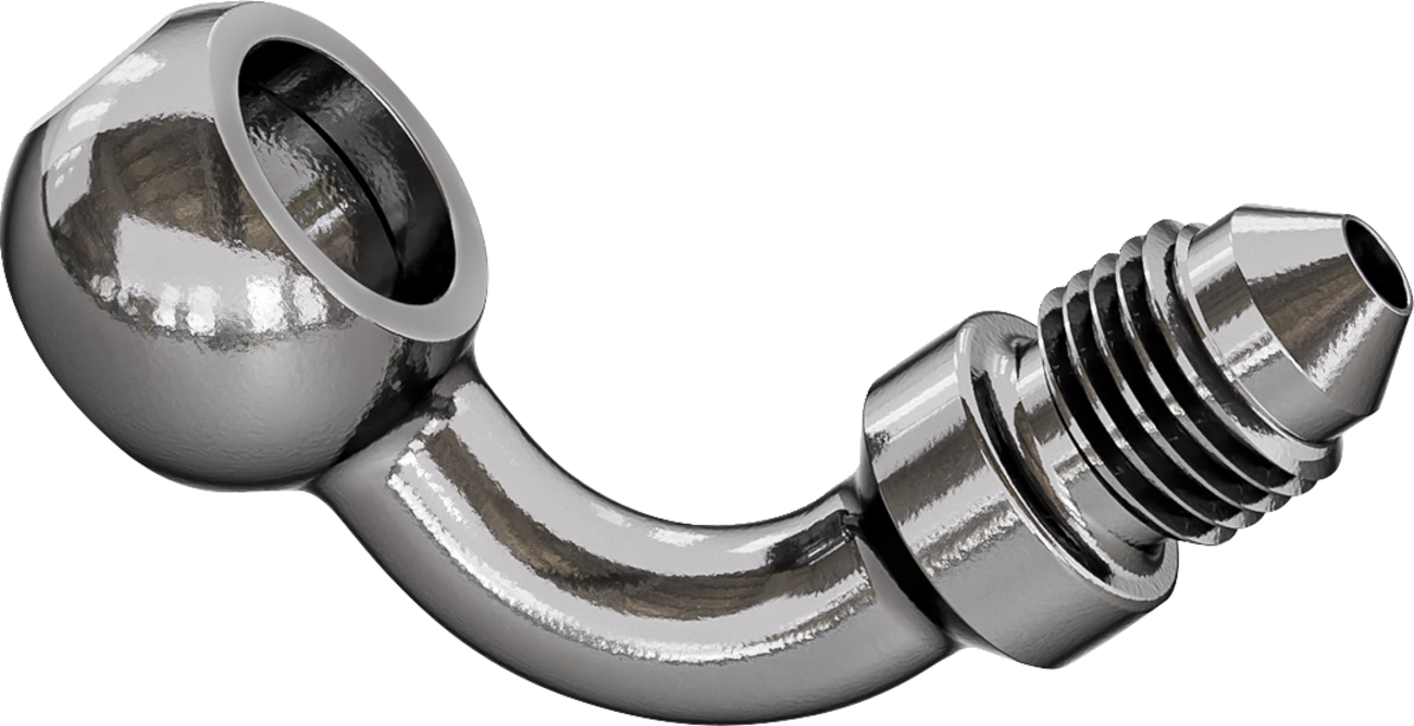 GOODRIDGE Banjo Adapter - Banjo Adaptor / 3/8" / M10 Bolt / 90° / Stainless Steel 1742-0720