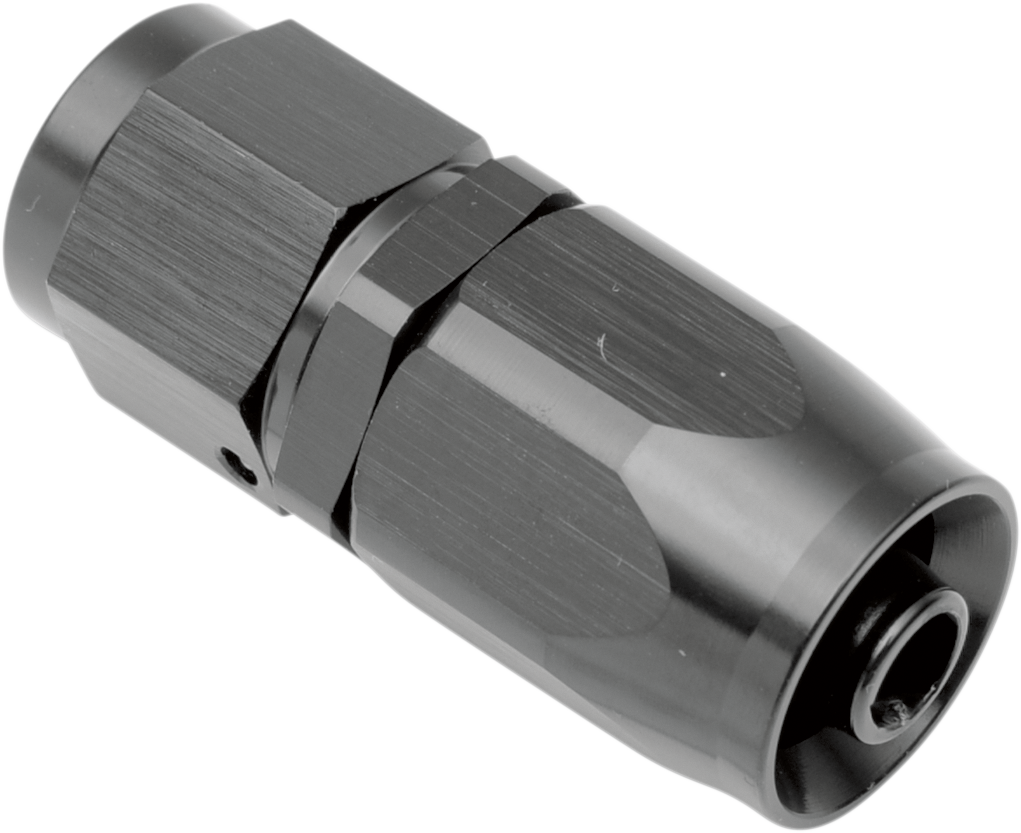 GOODRIDGE Oil Line Fitting — -6 Hose Fitting - Oil Line Fitting / Black / Straight 0711-0203