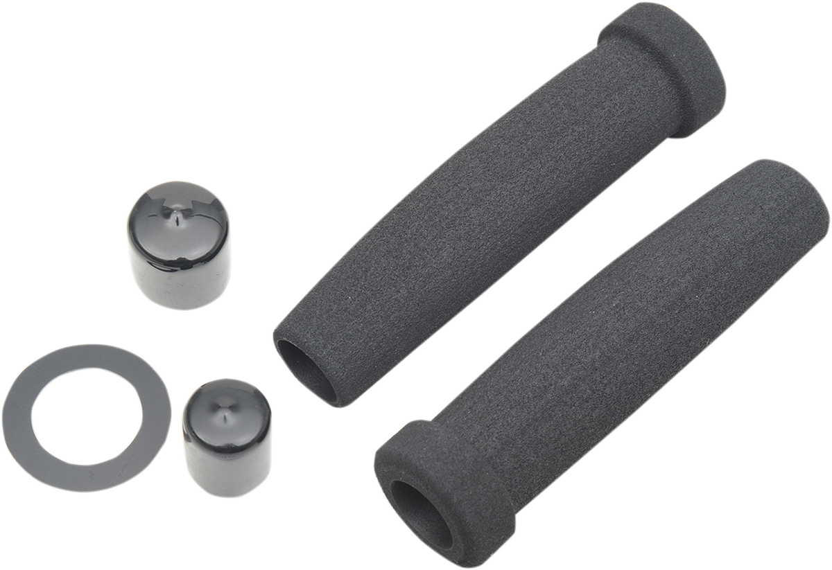 GRAB ON Classic Superbike Grips - Black GR-18