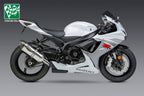 Yoshimura GSX-R600/750 11-26 Alpha Stainless Slip-On Exhaust, w/ Stainless Muffler