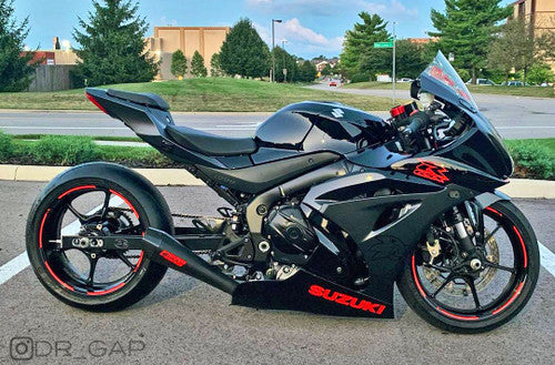 Brock's Performance Penta-Carbon Full System 15" Muffler (Black) - 2017-2025 Suzuki GSX-R1000, 2017-2025 Suzuki GSX-R1000R - 366229