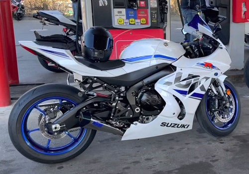Brock's Performance Penta-Carbon Full System 15" Muffler (Polished) - 2017-2025 Suzuki GSX-R1000, 2017-2025 Suzuki GSX-R1000R - 366216