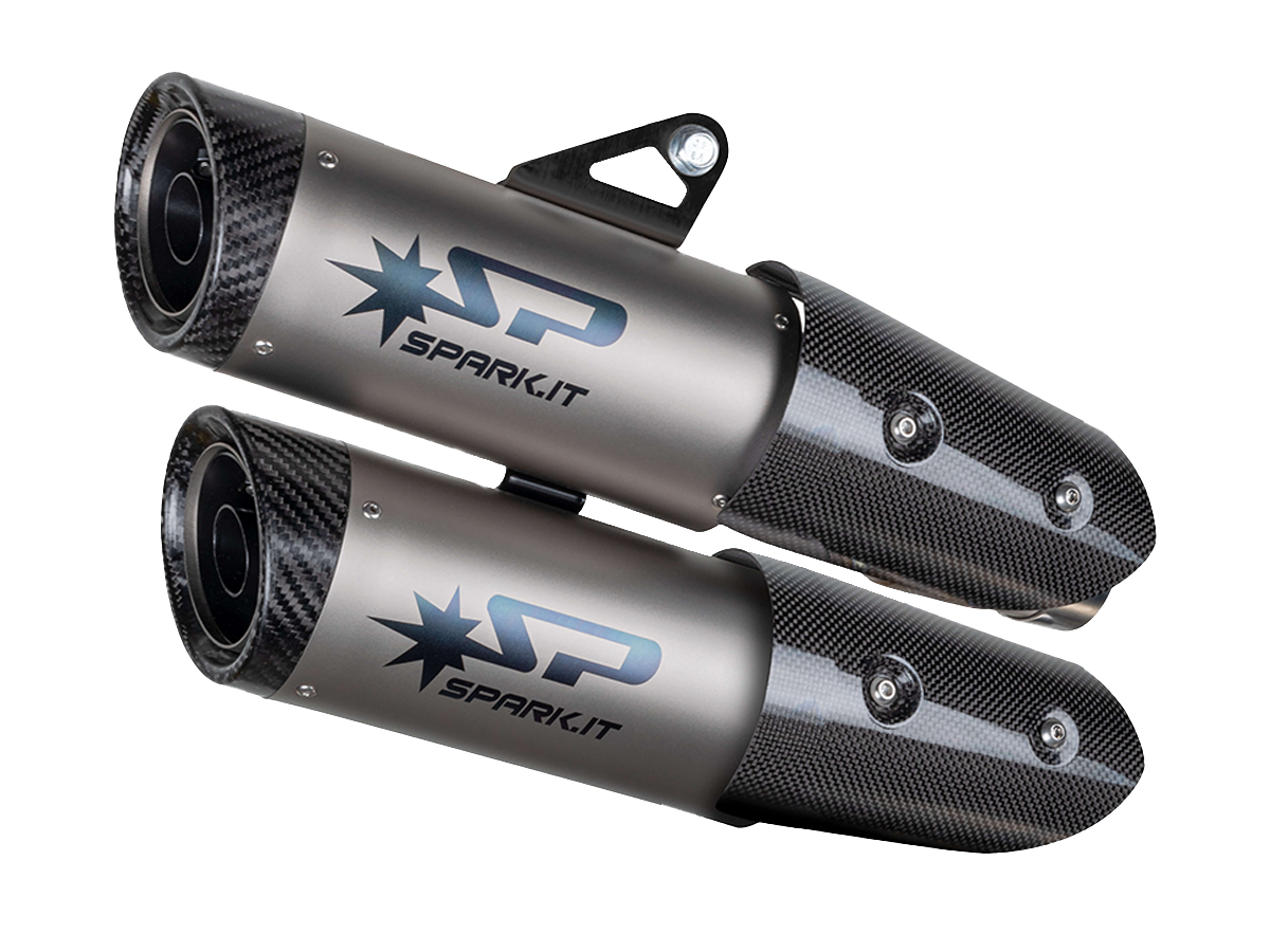 Spark Triumph Speed Triple 1200 "Double Dyno" Slip-On Exhaust (Carbon) (2021-2026)