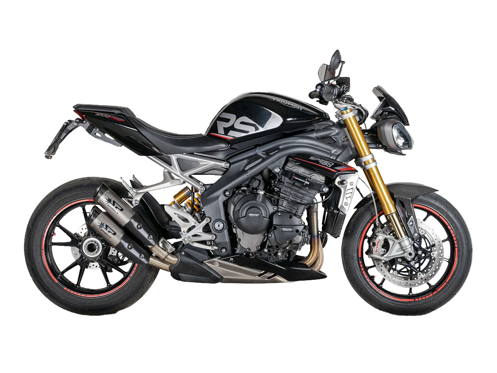 Spark Triumph Speed Triple 1200 "Double Dyno" Slip-On Exhaust (Carbon) (2021-2026)