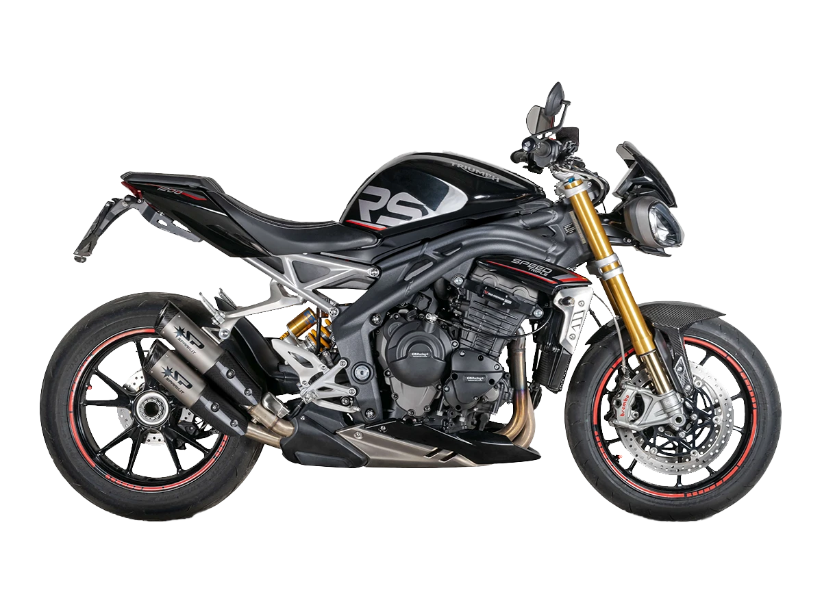 Spark Triumph Speed Triple 1200 "Double Dyno" Slip-On Exhaust (Carbon) (2021-2026)