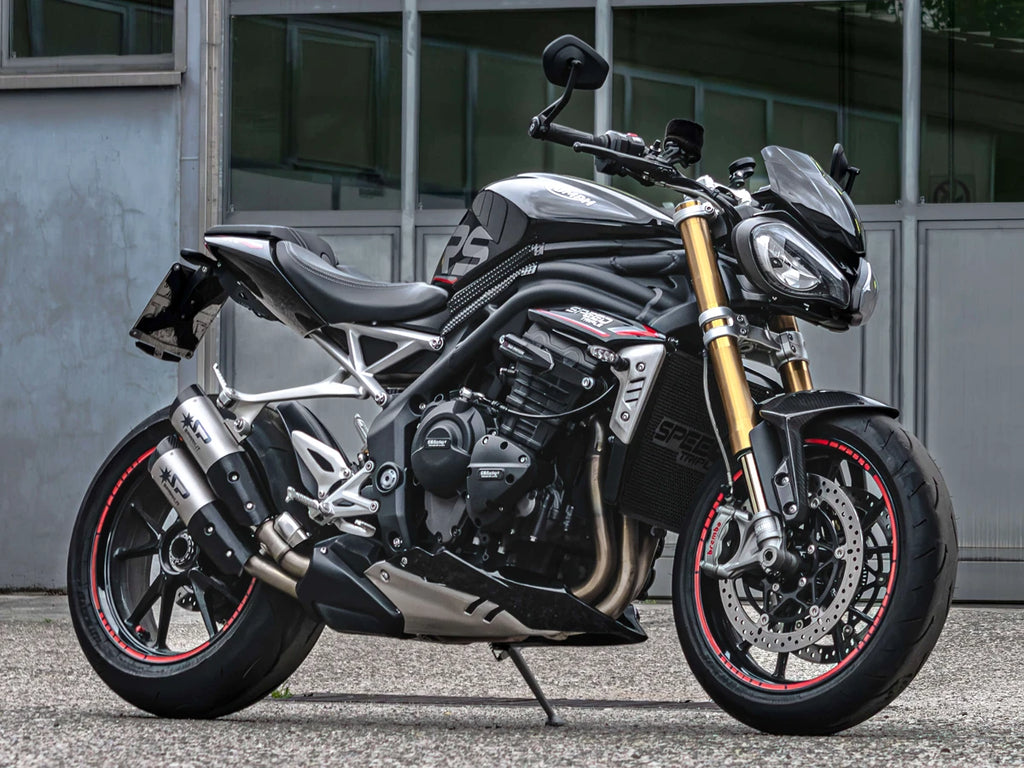 Spark Triumph Speed Triple 1200 "Double Dyno" Slip-On Exhaust (Carbon) (2021-2026)