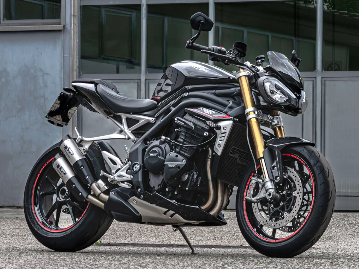 Spark Triumph Speed Triple 1200 "Double Dyno" Slip-On Exhaust (Carbon) (2021-2026)
