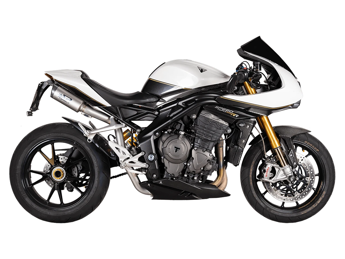 Spark Triumph Speed Triple 1200 "Double Dyno" High Mount Exhaust (Carbon) (2021-2025)
