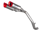 Spark Triumph Speed Triple 1200 "Double Dyno" High Mount Exhaust (Red) (2021-2025)