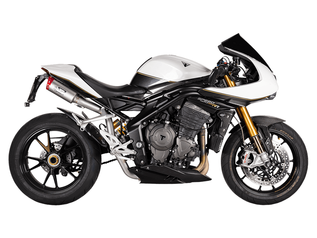 Spark Triumph Speed Triple 1200 "Double Dyno" High Mount Exhaust (Red) (2021-2025)