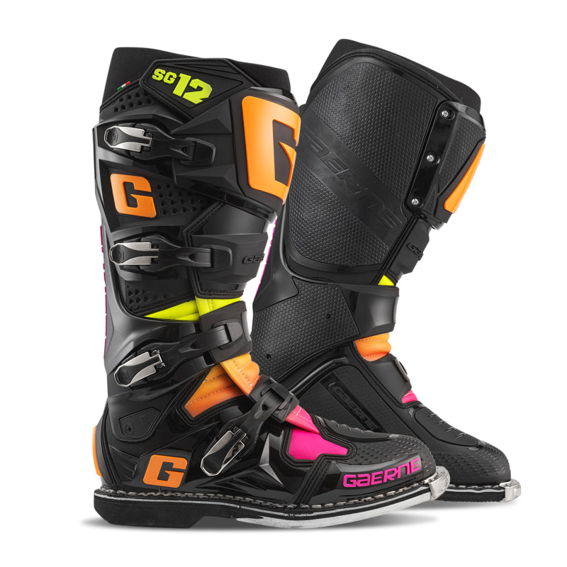 Gaerne SG12 Limited Edition Boot Black/Orange/Pink - Size 7 - 2174-108-7