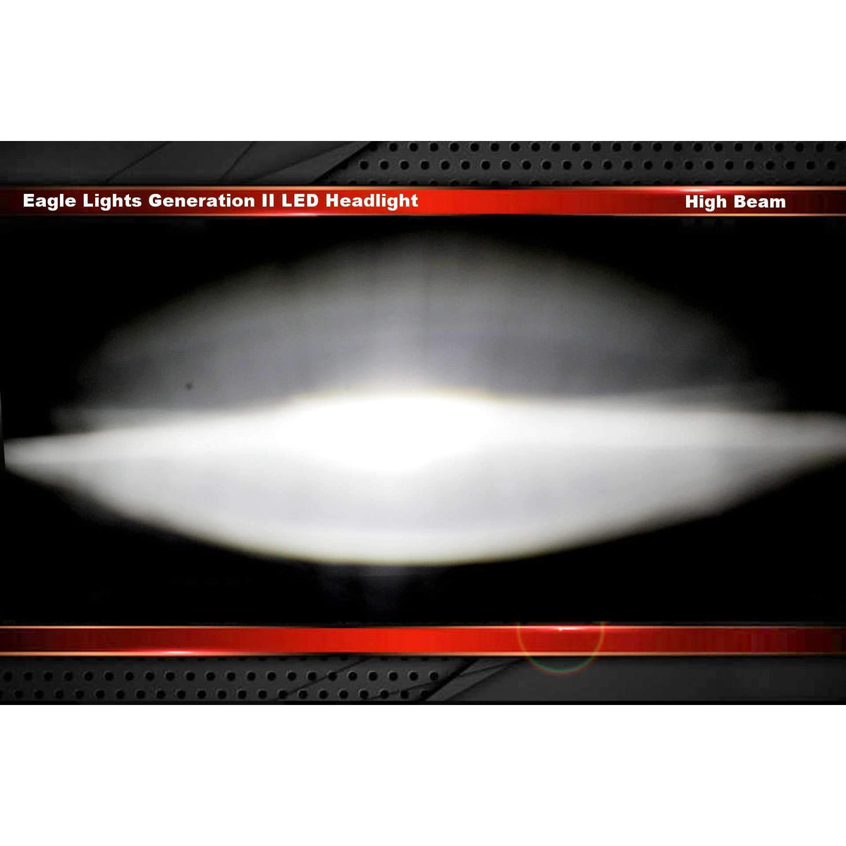 Eagle Lights 7" LED Headlight for Harley-Davidson® and Indian® Motorcycles - Black / Generation II