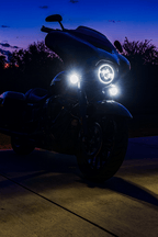 Eagle Lights Midnight Edition Generation III Front and Rear LED Turn Signal Kit for Harley-Davidson® Motorcycles- 1157 Front / 1157 Rear