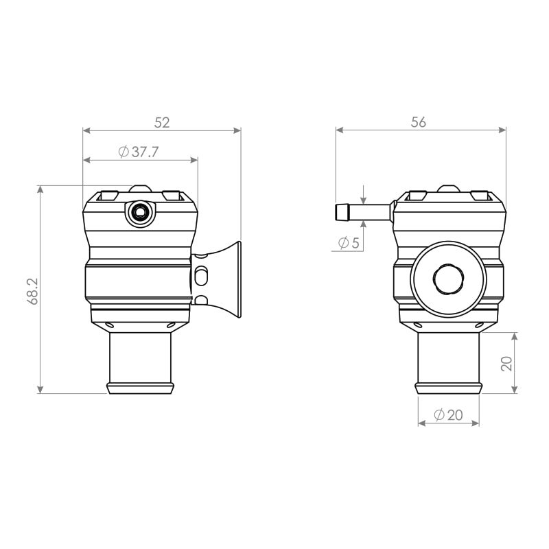Go Fast Bits GFB Universal SXV Mini BOV - T9300
