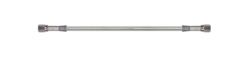 Goodridge 21in Universal Brake Line Assembly w/Black Zinc Fittings & Clear Hose - 30321TB-CL