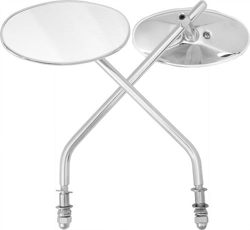 HARDDRIVE Chrome Oval Mirror - 153080