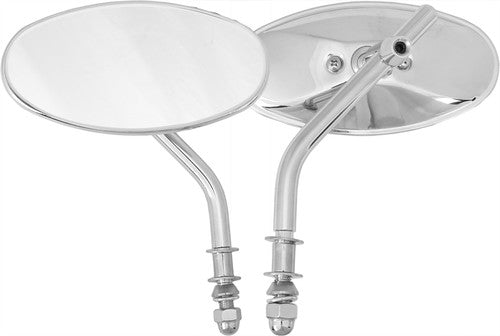 HARDDRIVE Chrome Oval Mirror - 153081
