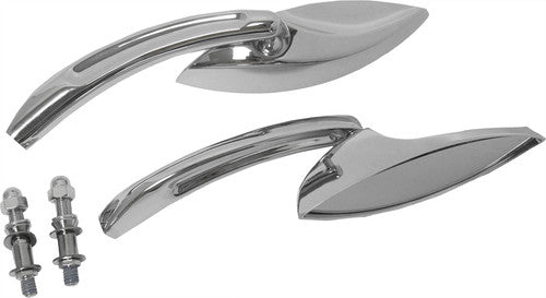 HARDDRIVE Elliptical Custom Die Cast Mirror - 18-222