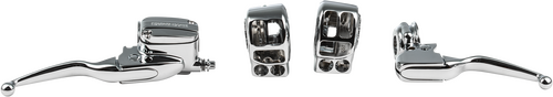 HARDDRIVE HANDLEBAR CONTROL KIT BLK CABLE CLUTCH `21-UP FLT - 053946