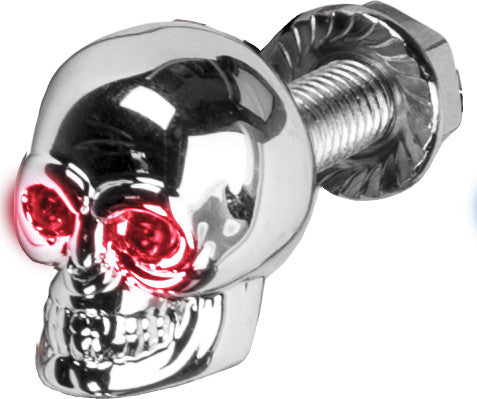 HARDDRIVE Lighted Skull License Plate Screw - H040078