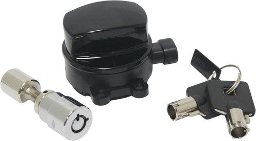 HARDDRIVE Side Hinge Ignition Switch w/Fork Lock - 27-042BK