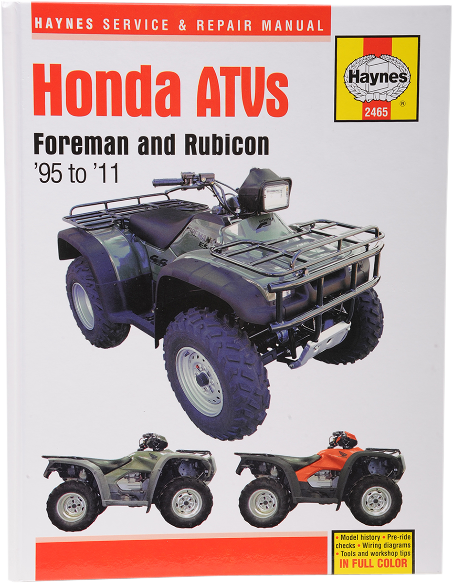 HAYNES ATV Service & Repair Manual - Manual / Honda / TRX400 / TRX450S / TRX500 / ES Foreman HM-2465