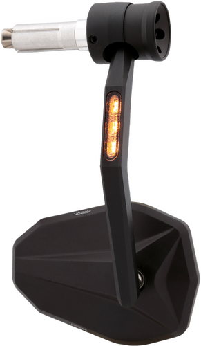 HIGHSIDER Victory Rim Bar End Mirror w/Turn Signals - 301-527-OLD