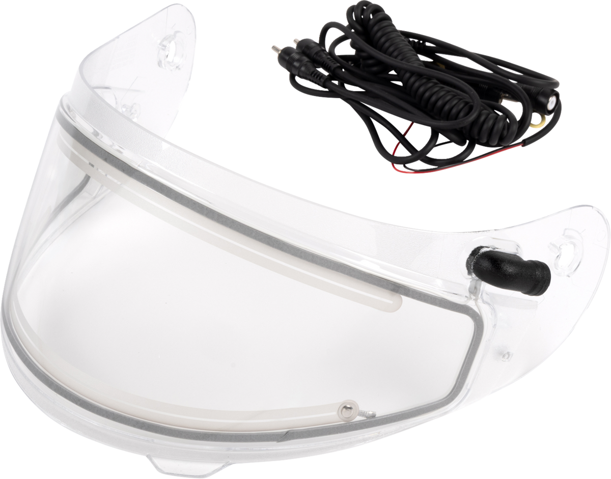 HJC HJ-09 Frameless Shield — Heated Electric Shield - HJ-09 Shield / Frameless / Dual Pane / Electric / Clear 0130-1564