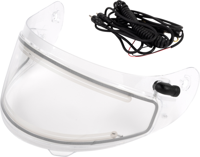 HJC HJ-09 Frameless Shield — Heated Electric Shield - HJ-09 Shield / Frameless / Dual Pane / Electric / Clear 0130-1564